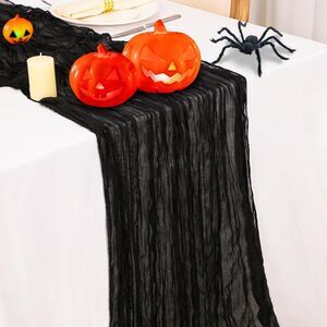 6 Pack Halloween Cheesecloth Table Runner 35 x 120 Inches Halloween Runners f...